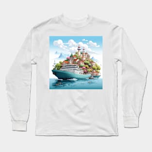 sweet kawaii style cruise port with friendly Long Sleeve T-Shirt